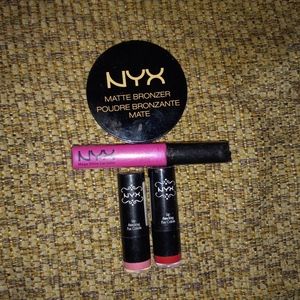 NYX Lip and Bronzer Lot